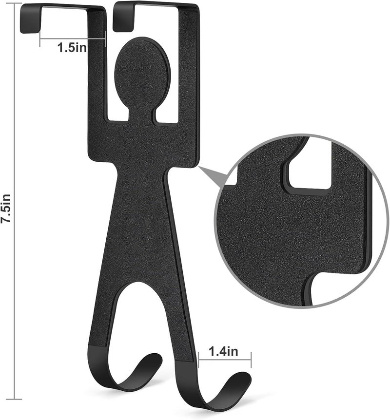 Garkup Cubical Hooks Office Durable Cubical Hangers Over The Door Hooks for Bags Hats Pictures Metal 2P - Image 3